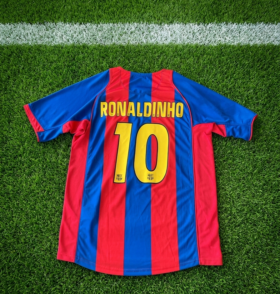 Ronaldinho #10 FC Barcelona Home Jersey 2007/08