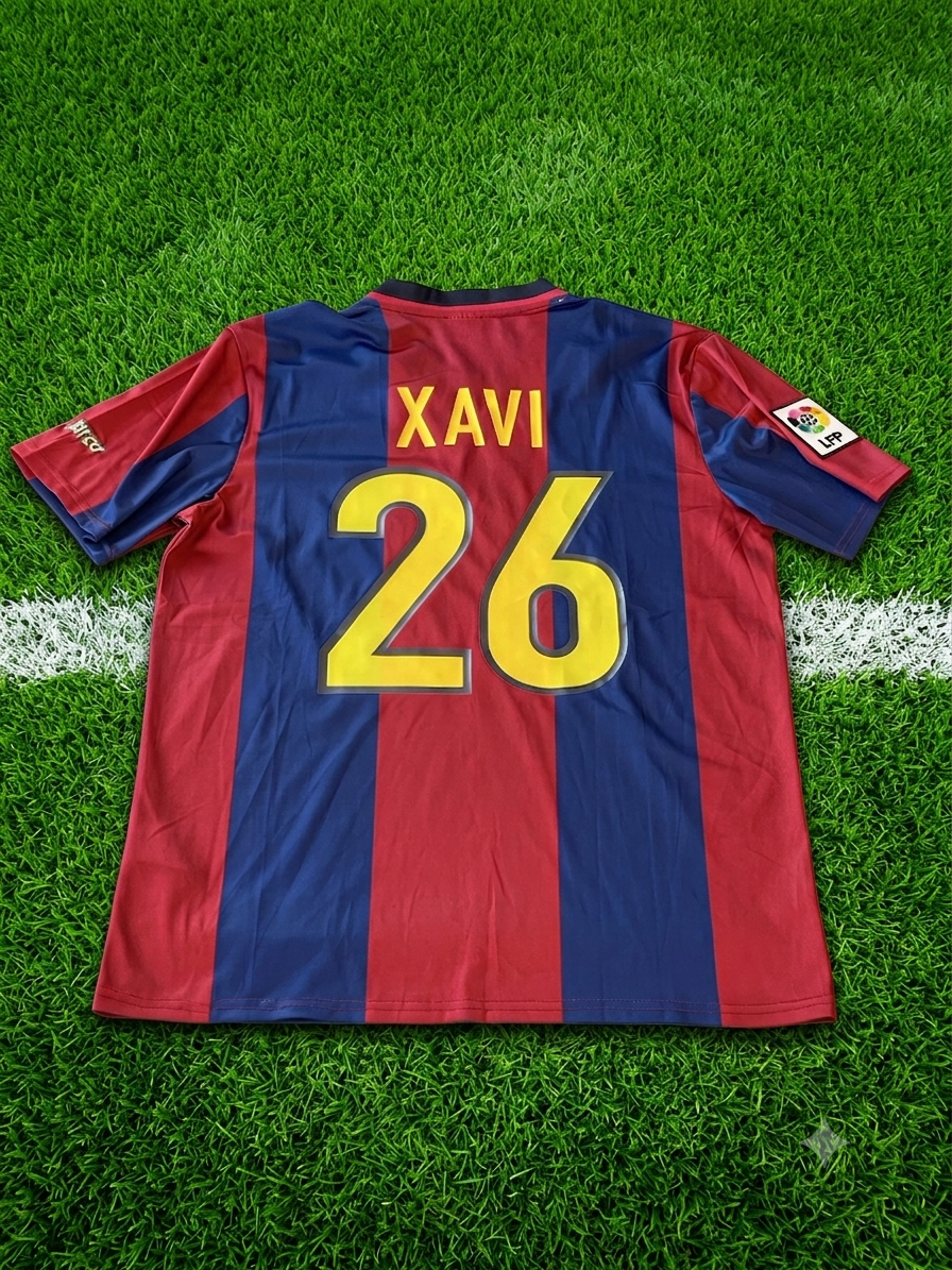 Xavi #26 FC Barcelona Home Jersey 2003/04