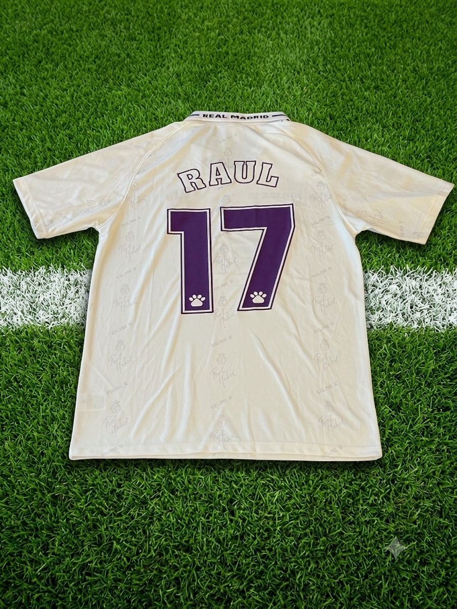 Raul #17 Real Madrid Home Jersey 1994/95