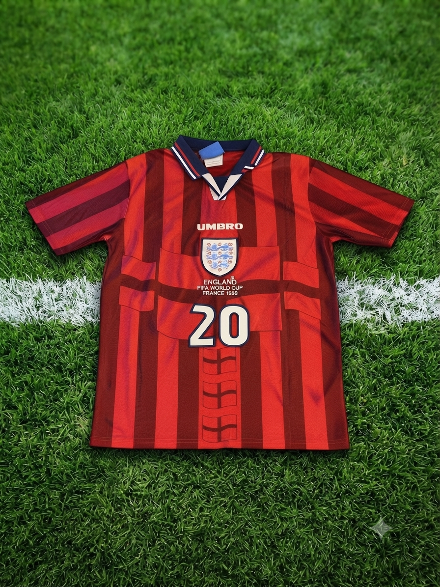 Michael Owen #20 England Away Shirt – 1998 FIFA World Cup France